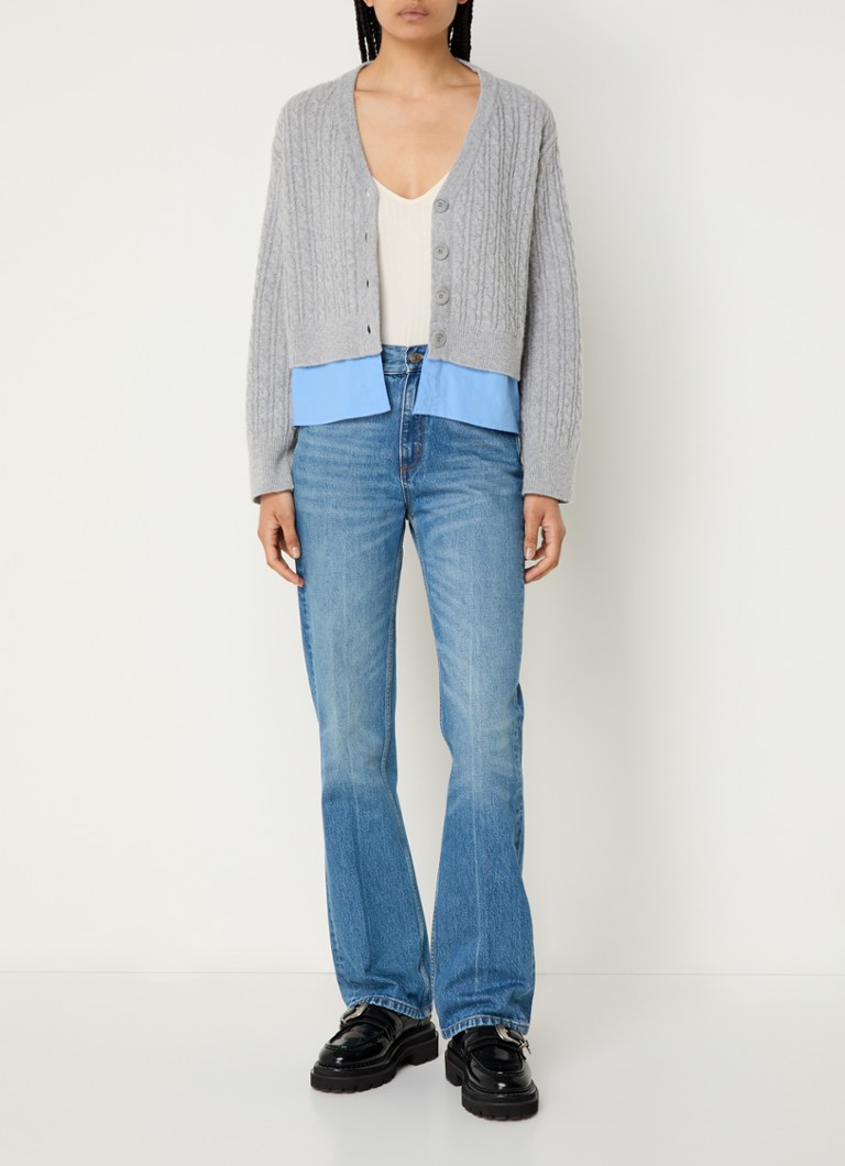 Cardigan Sandro a trecce, misto lana