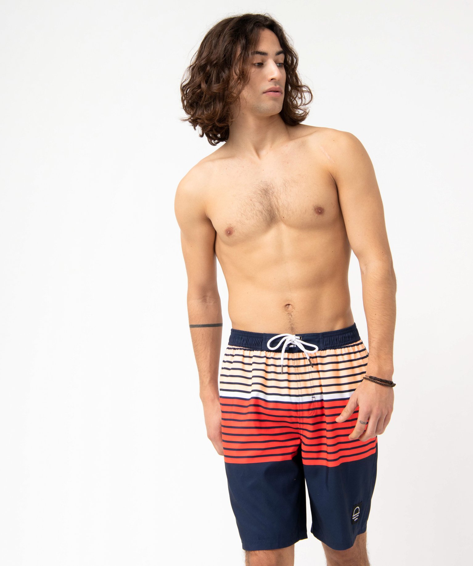 Short de bain homme à rayures raye | GEMO