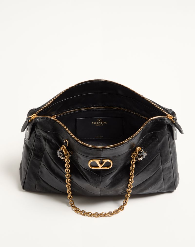 Bolsa de ombro Valentino Garavani Panthea Chevron Nappa