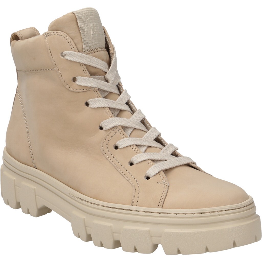 PAUL GREEN Komfort Schnürer beige 0071-9993-041/Schnürstiefelett