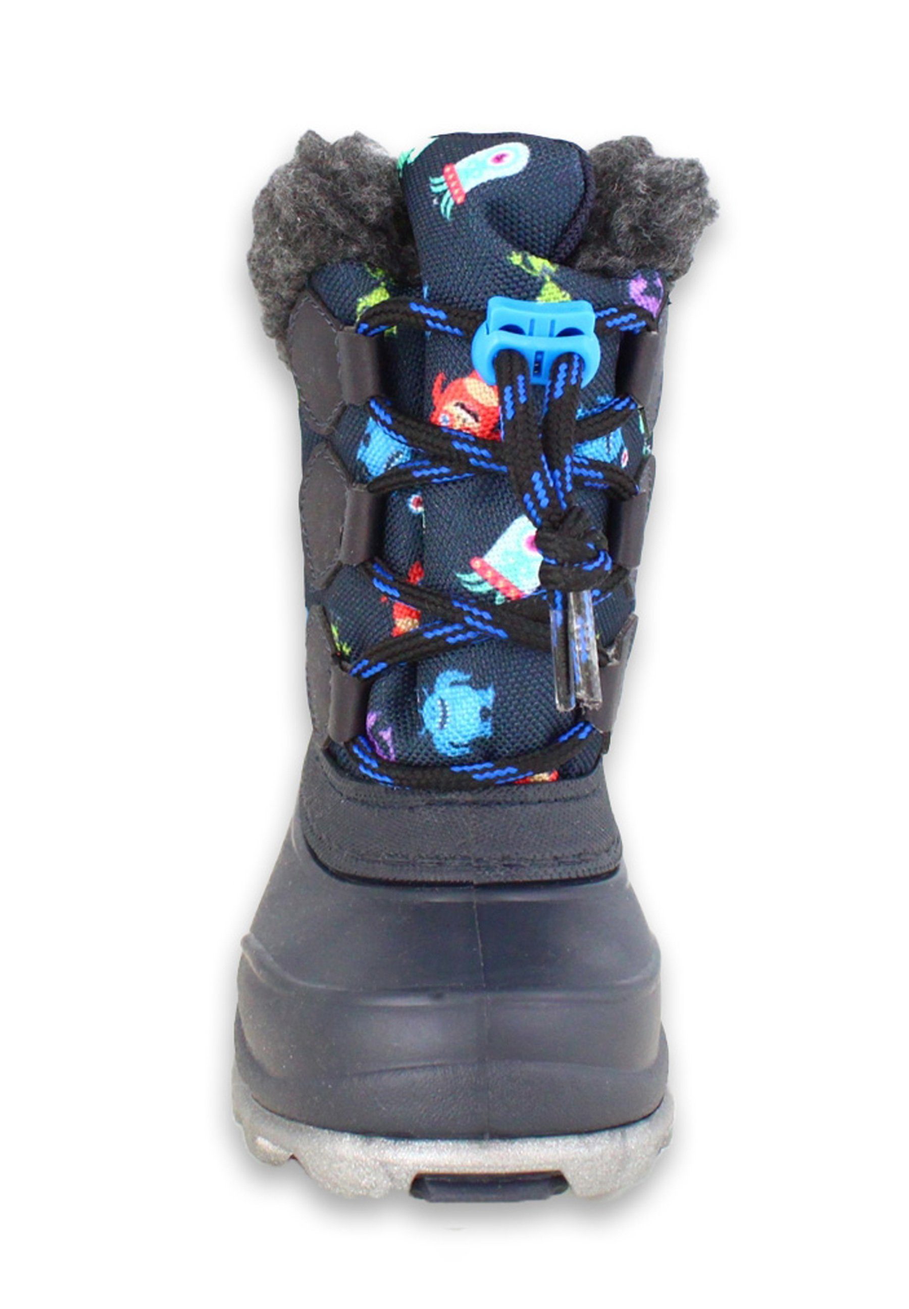Beck Wintermoster, Kurzschaft- Winterstiefel (für Jungs, für warme Füße bei Kälte und Schnee) mit Schnellschnürung, kuscheliges Warmfutter