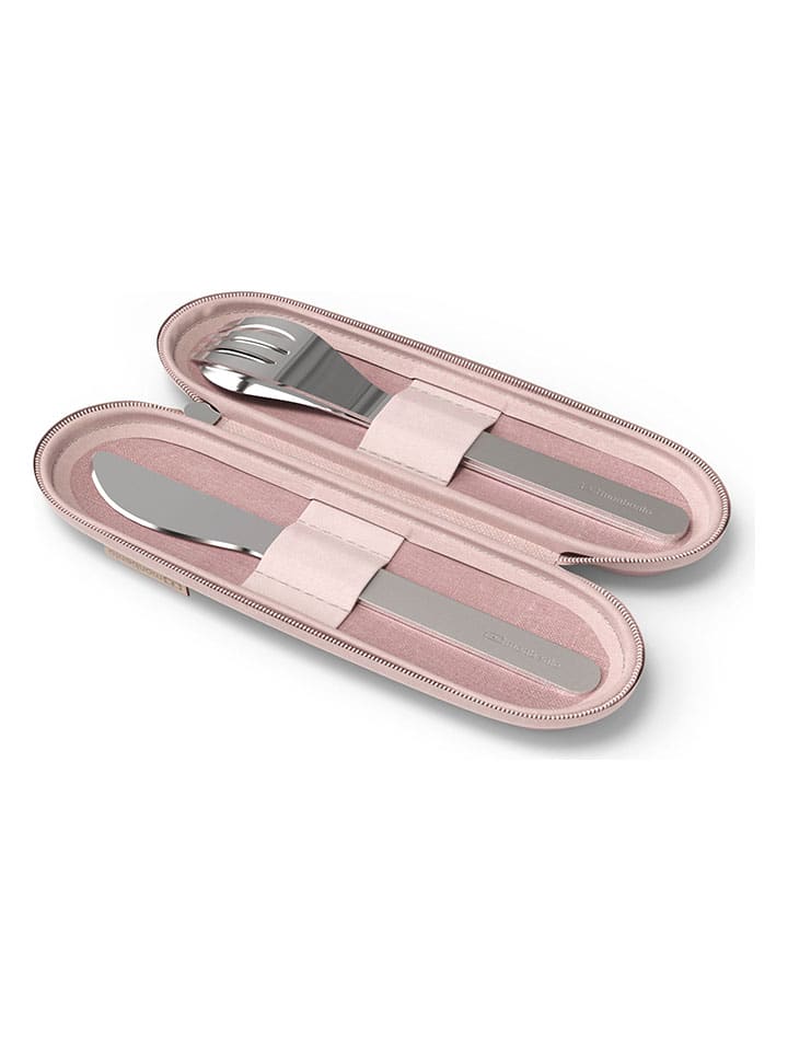 Monbento 4tlg. Set: Besteck in Rosa/ Silber günstig kaufen onesize