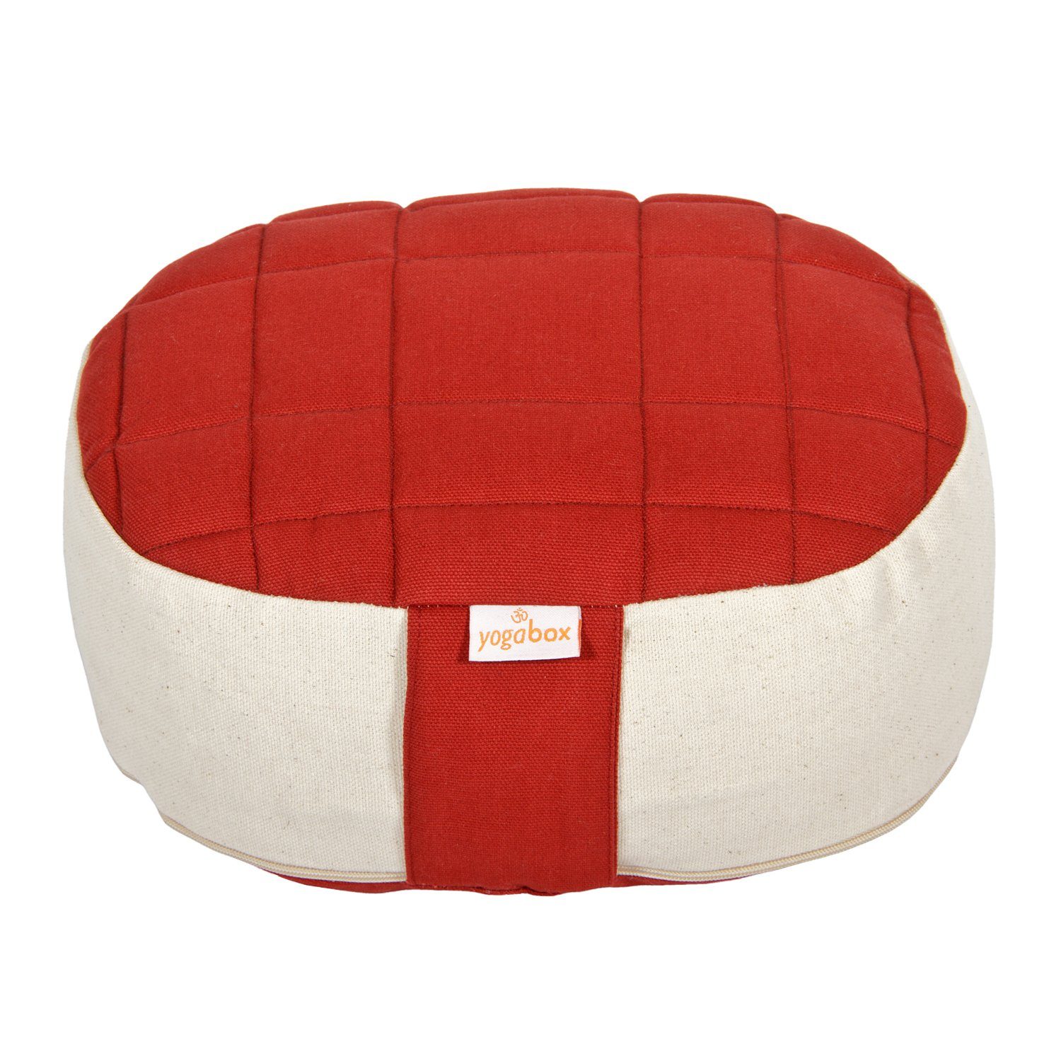 yogabox Yogakissen Reise Meditationskissen mini oval Premium, extra bequeme Sitzfläche