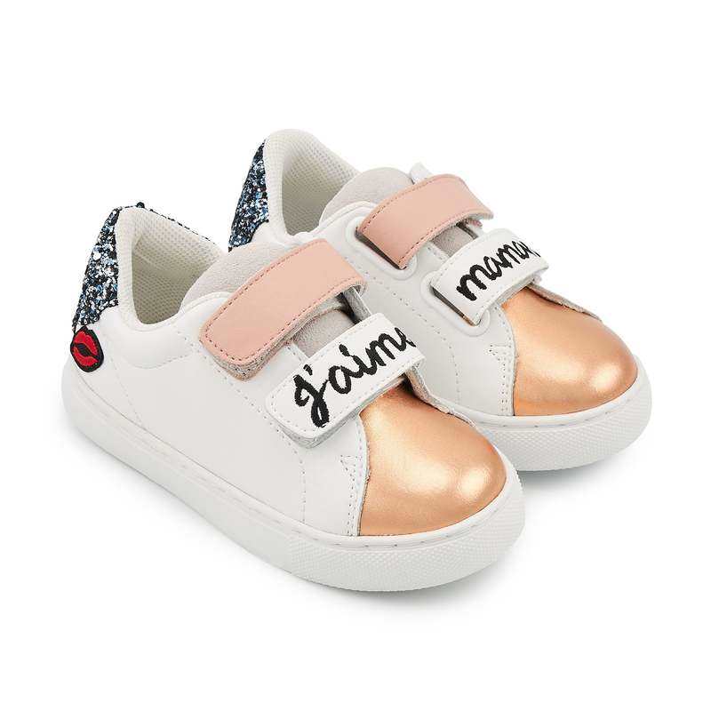 Baskets en cuir Mini Edith j'aime maman