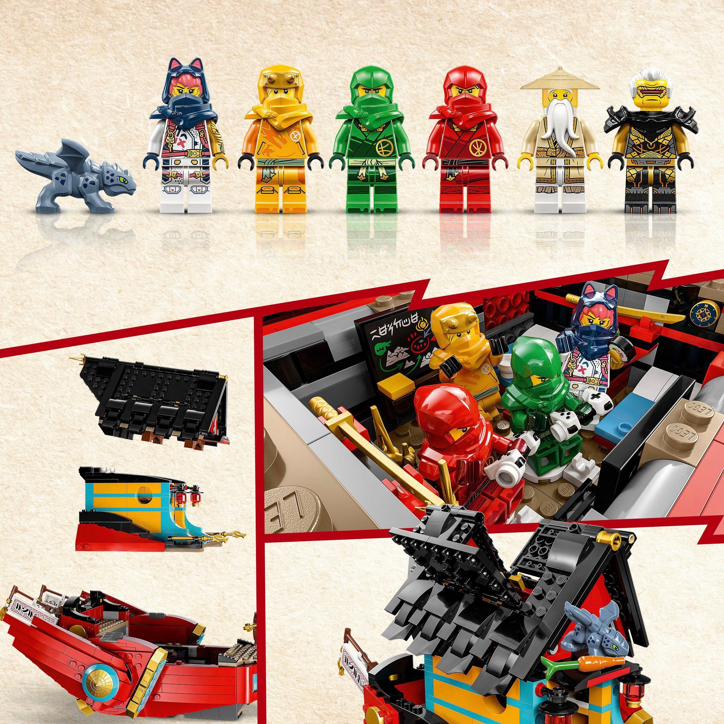 LEGO® Konstruktionsspielsteine Ninja-Flugsegler im Wettlauf mit der Zeit (71797), LEGO® NINJAGO, (1739 St), Made in Europe