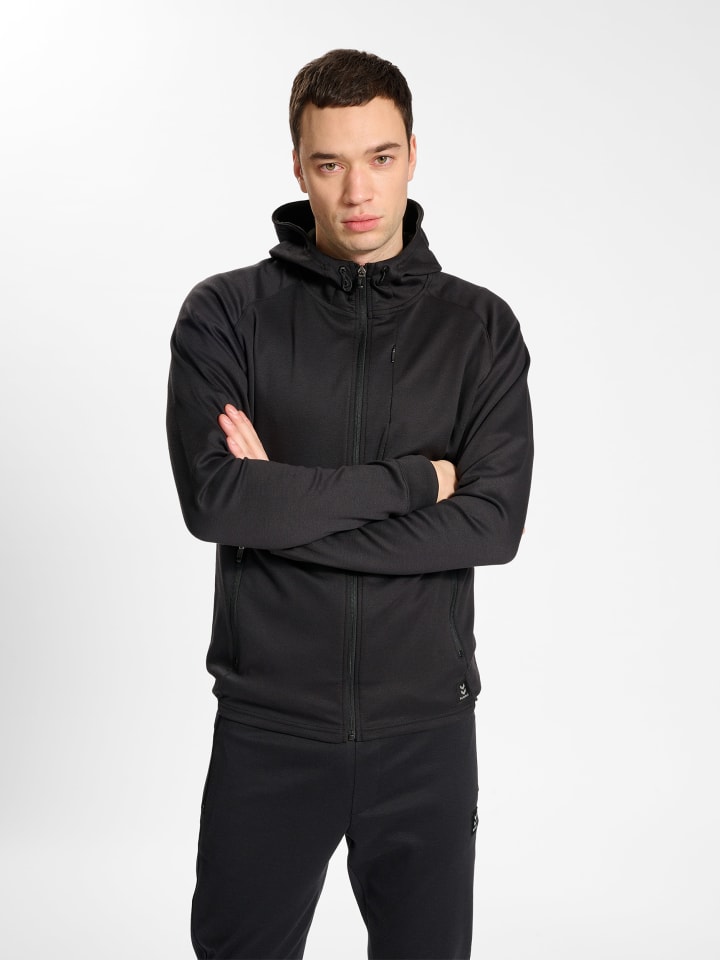 Hummel Hummel Reißverschluss Kapuzenpullover Hmlmt Interval Multisport Herren in BLACK günstig kaufen