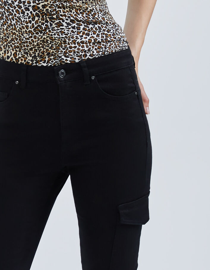 Jean slim battle noir effet sculpt up Femme