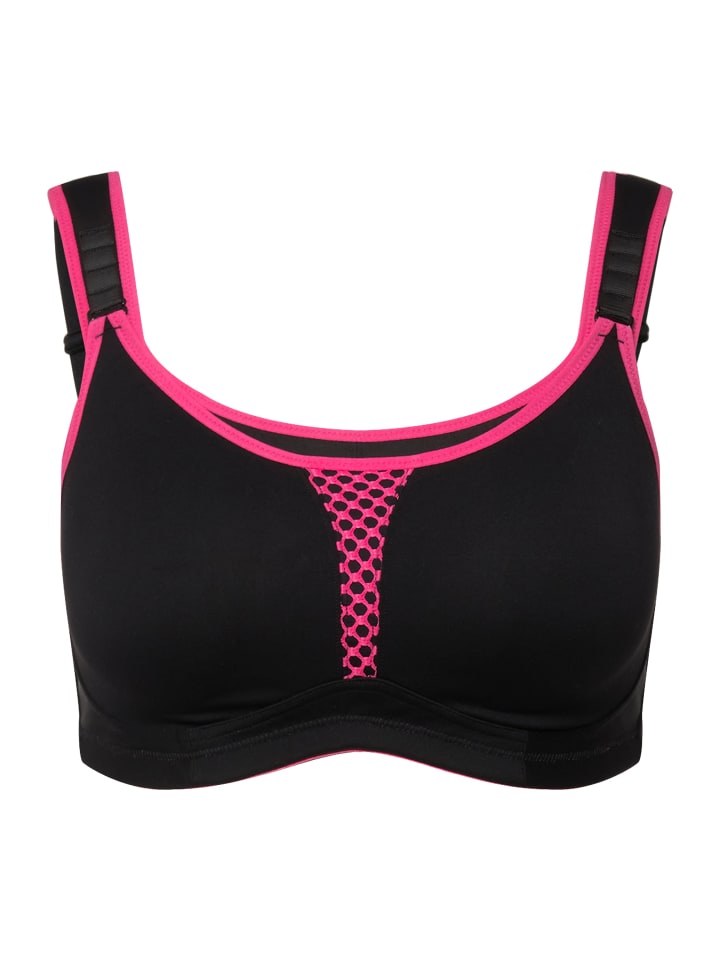 Ulla Popken Sport BH in schwarz günstig kaufen
