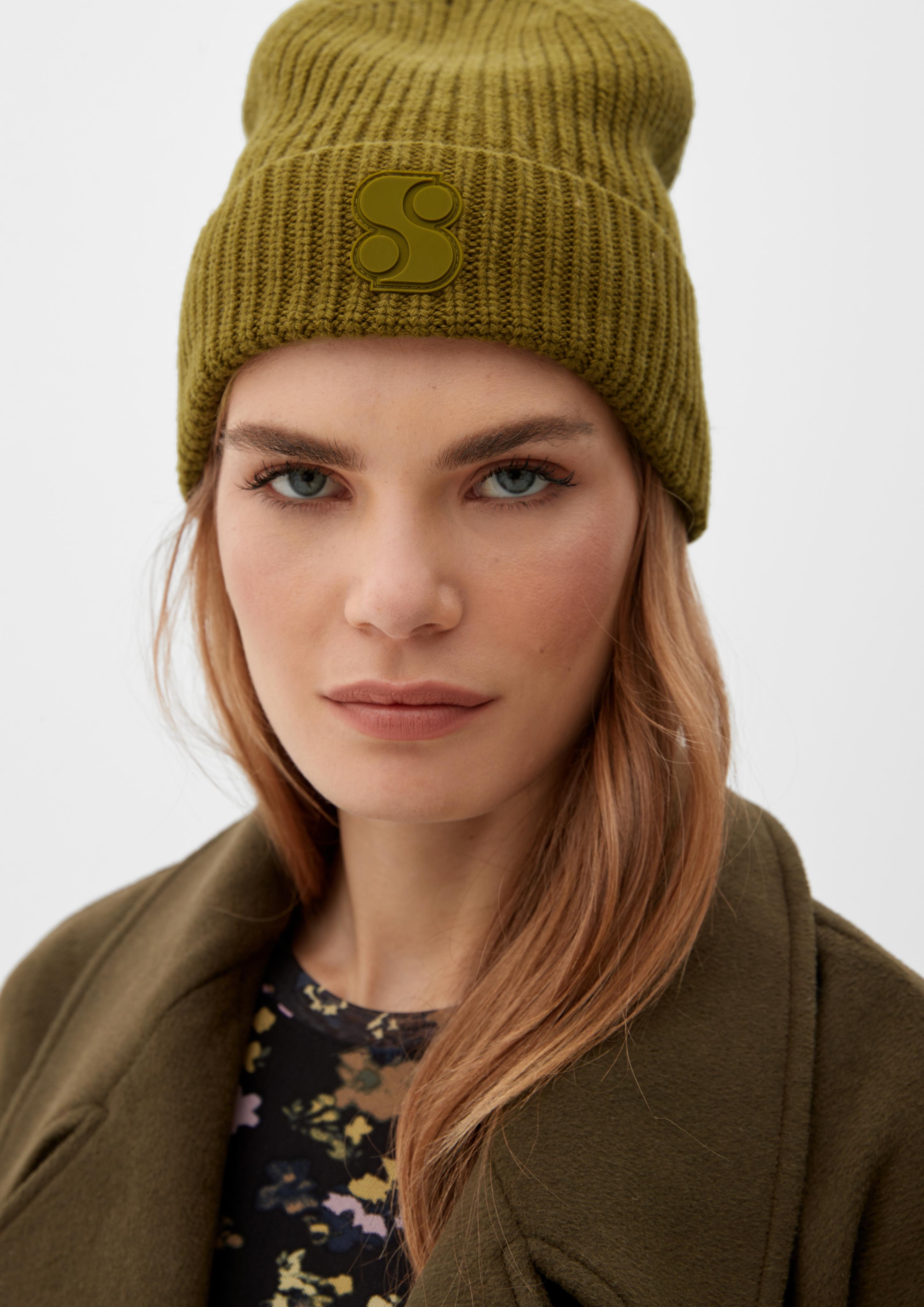 Strickmütze mit Viskose und Wolle  2119534-7734