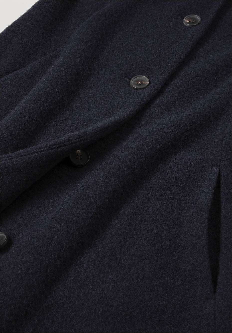 Wollfleece Mantel aus reiner Bio-Merinowolle