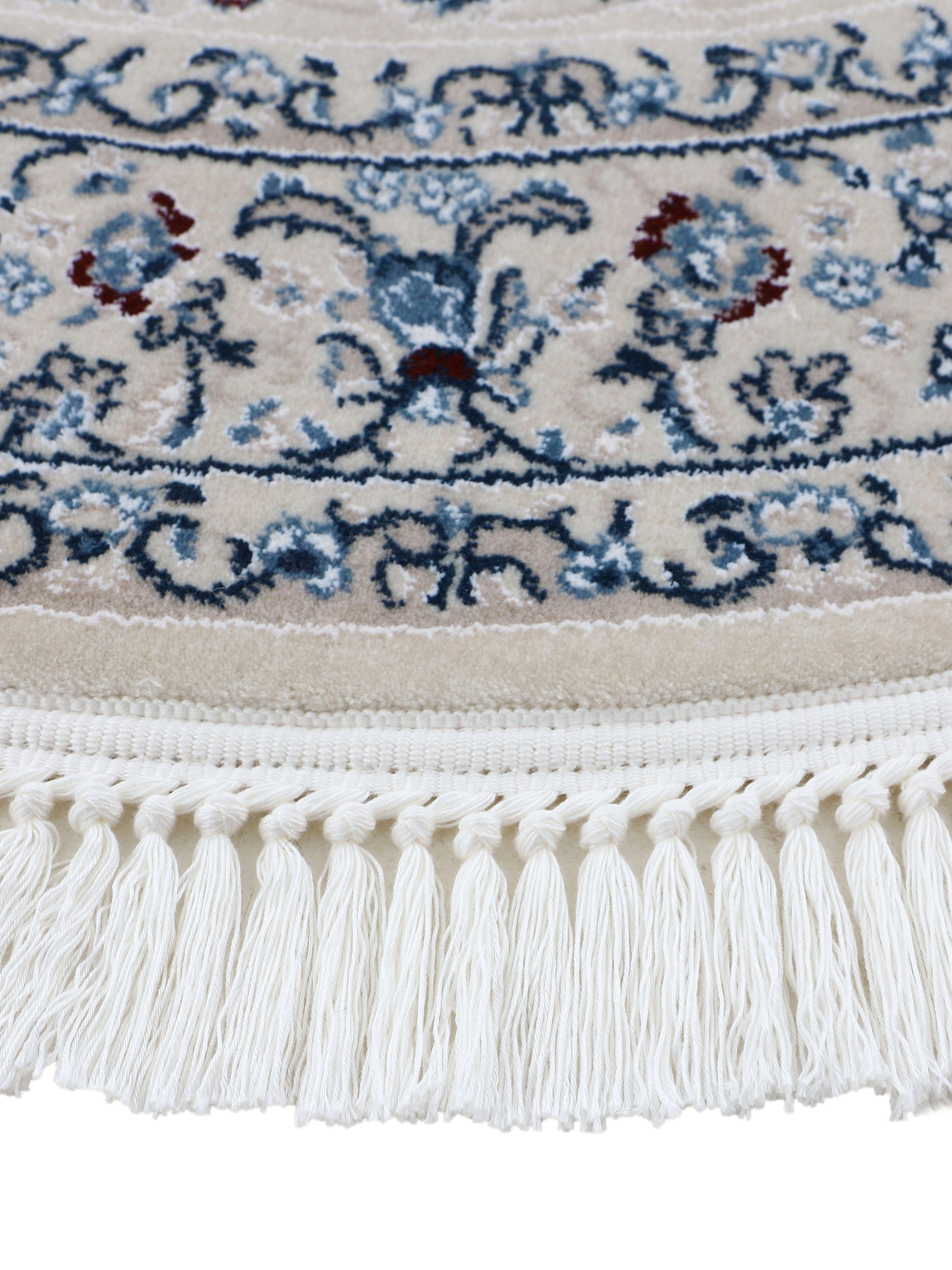 Teppich Nain Diane, carpetfine, rund, Höhe: 8 mm, Kurzflorteppich, Orient Look