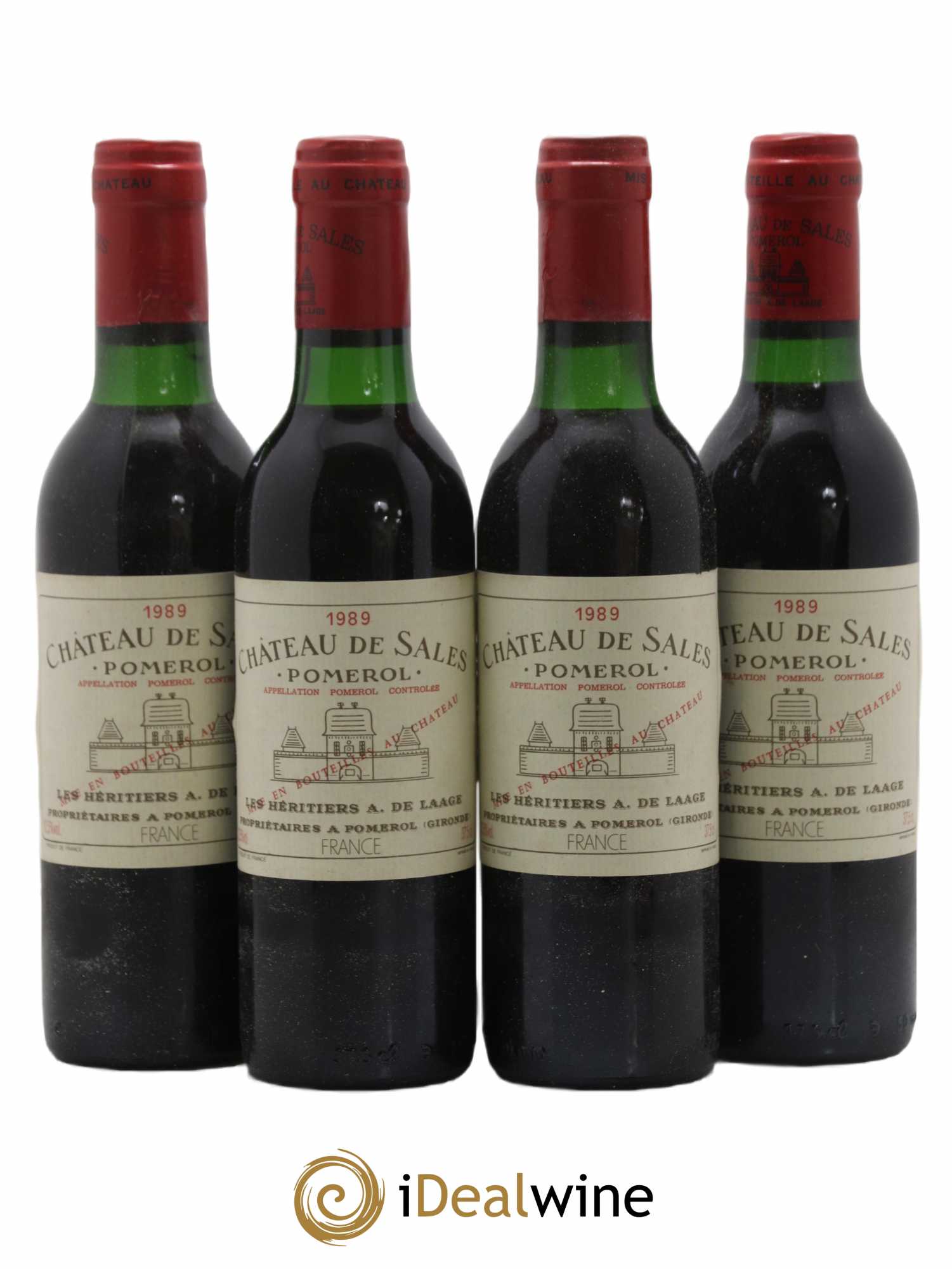 Château de Sales  1989 - Lot de 24 Demi-bouteilles