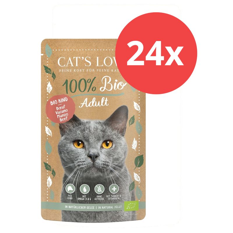 Sparpaket Cat's Love Bio 24 x 100 g zu TOP-Preisen