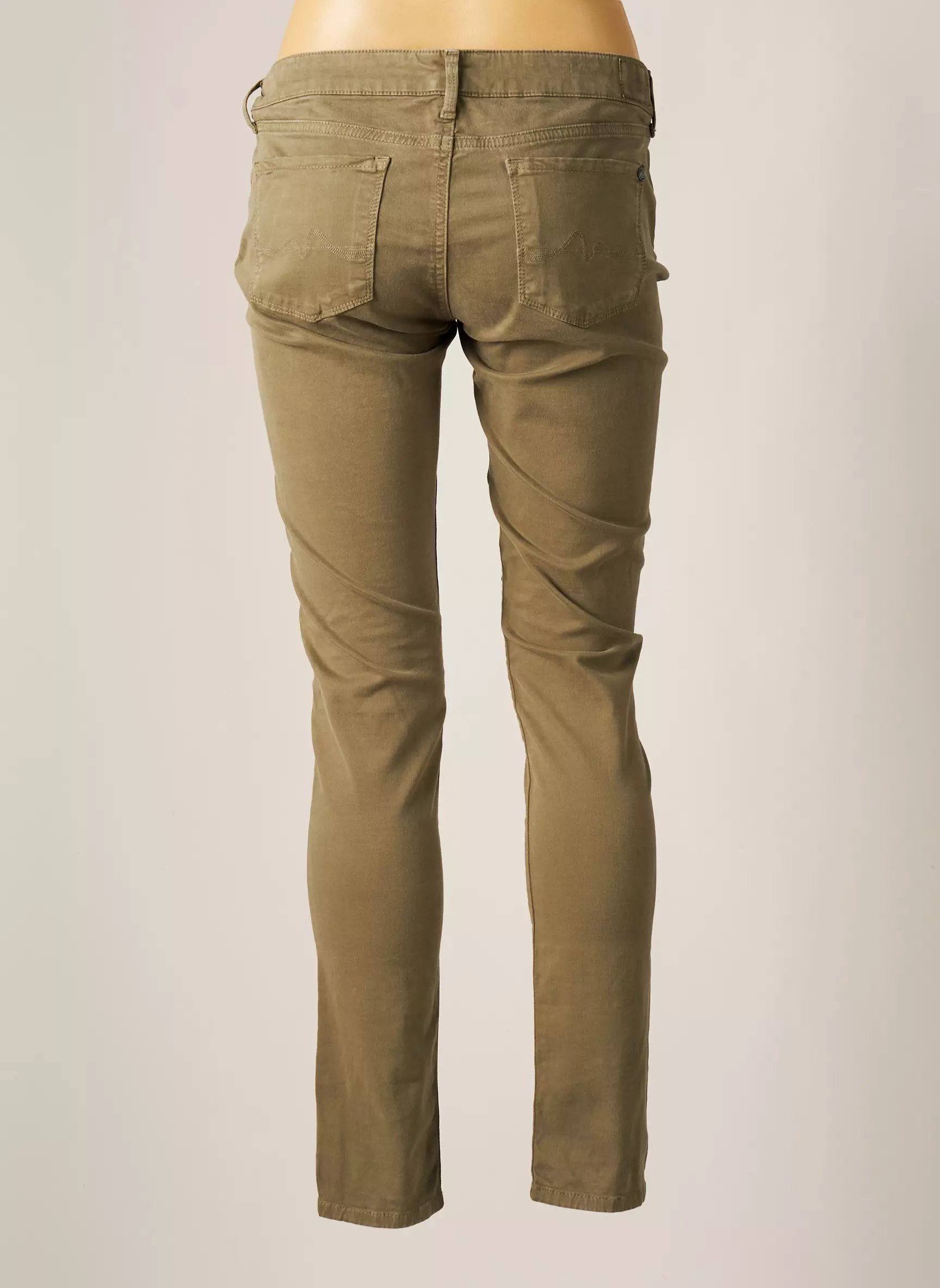 Soho Pantalons Slim Femme couleur vert