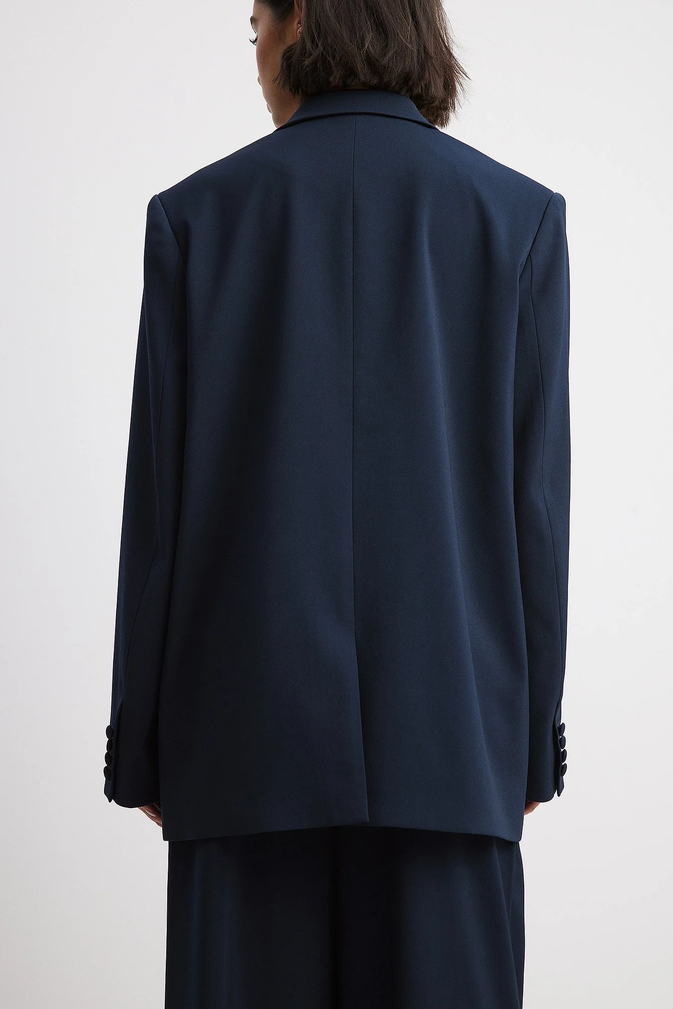 Gerader, zweireihiger Oversize-Blazer