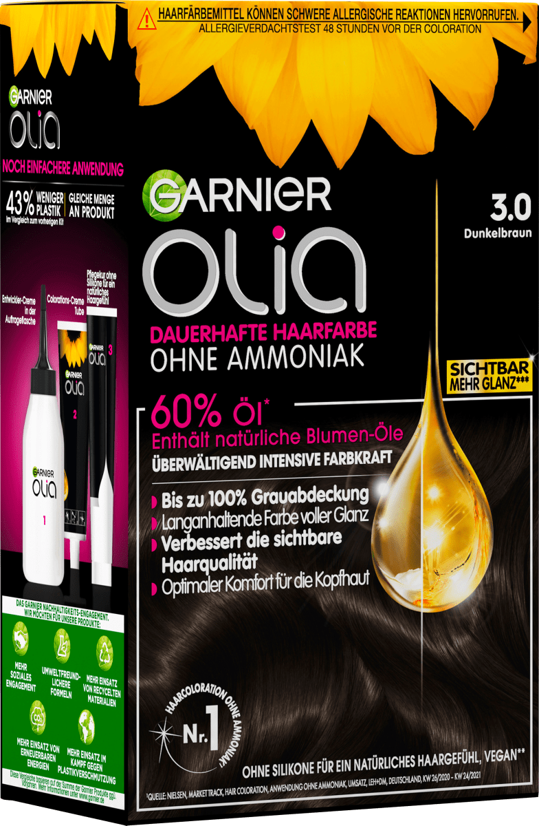 Haarfarbe 3.0 Dunkelbraun, 1 St
