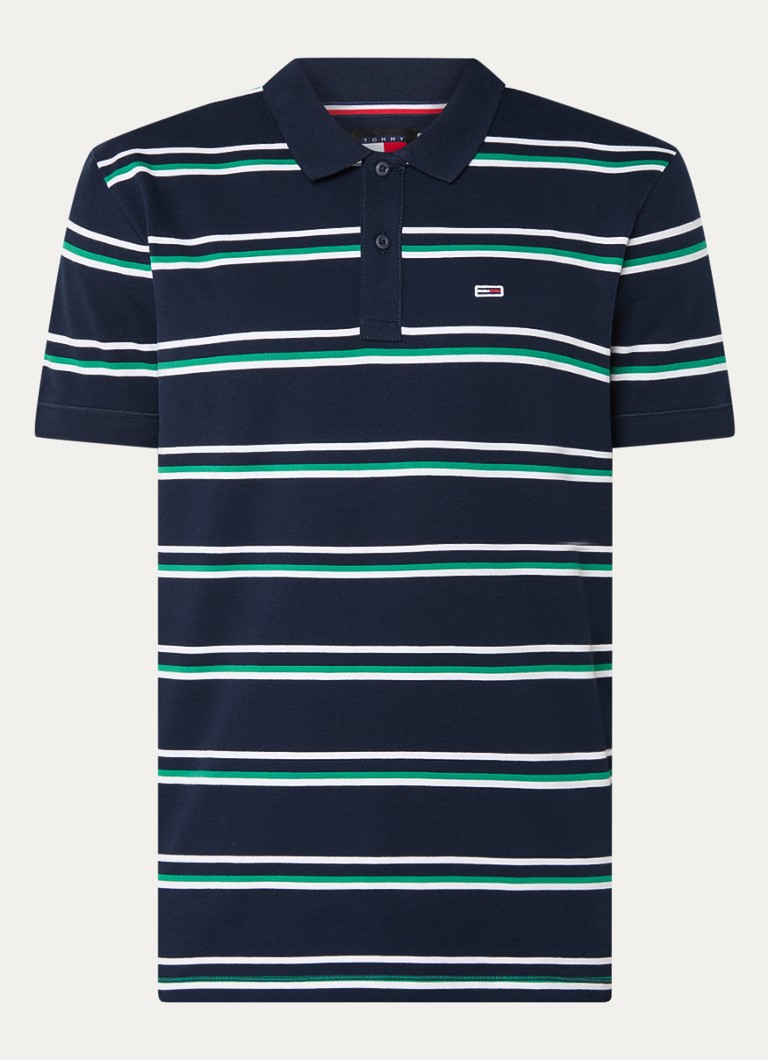 Tommy Hilfiger Essential polo majica regular fit s prugastim printom i logotipom