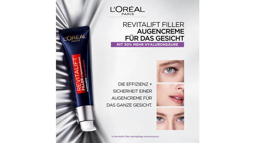 L'Oréal Paris Revitalift Filler Augencreme 30 ml