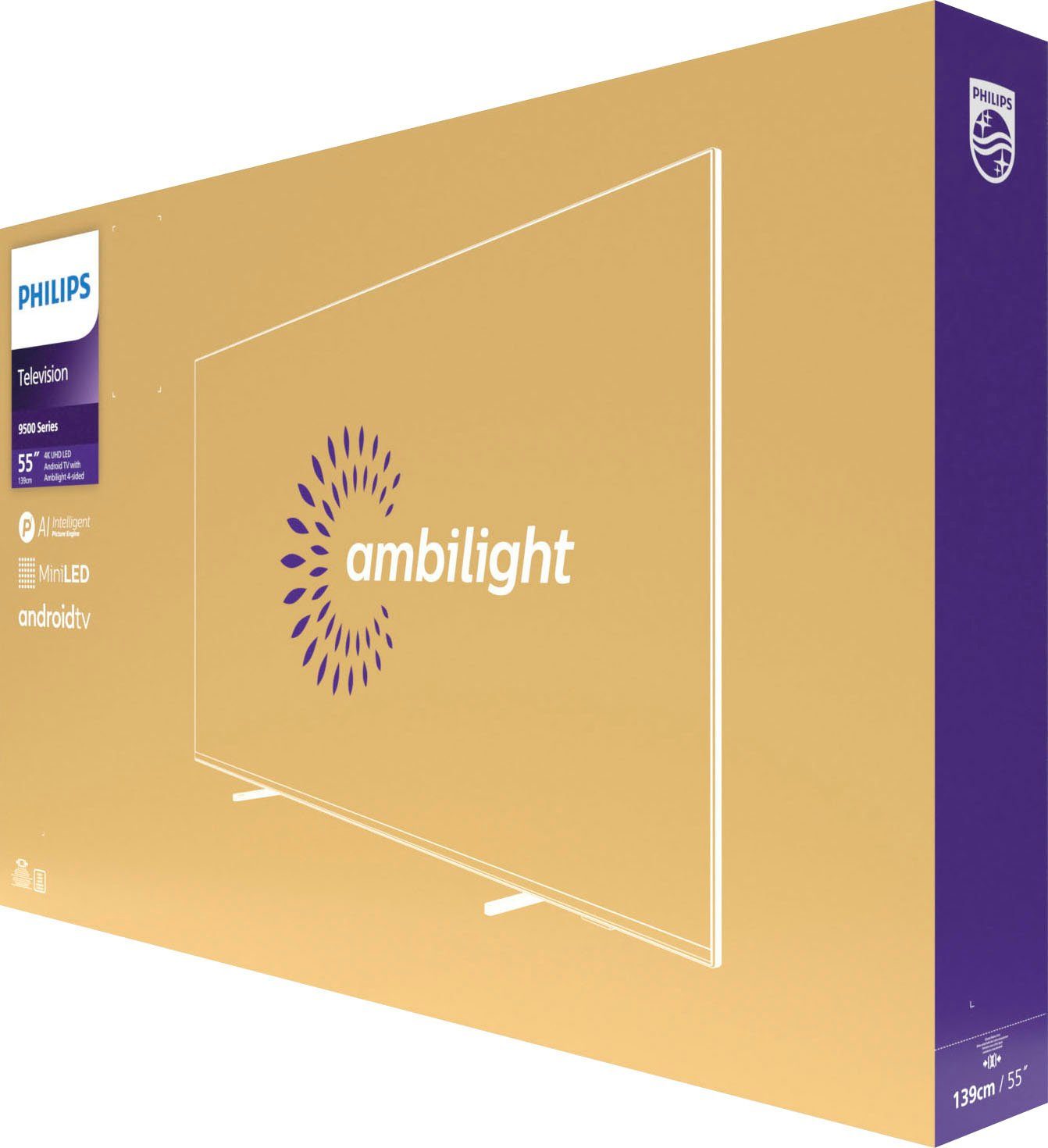 Philips 55PML9507/12 LED-Fernseher (139 cm/55 Zoll, 4K Ultra HD, Android TV, Smart-TV)