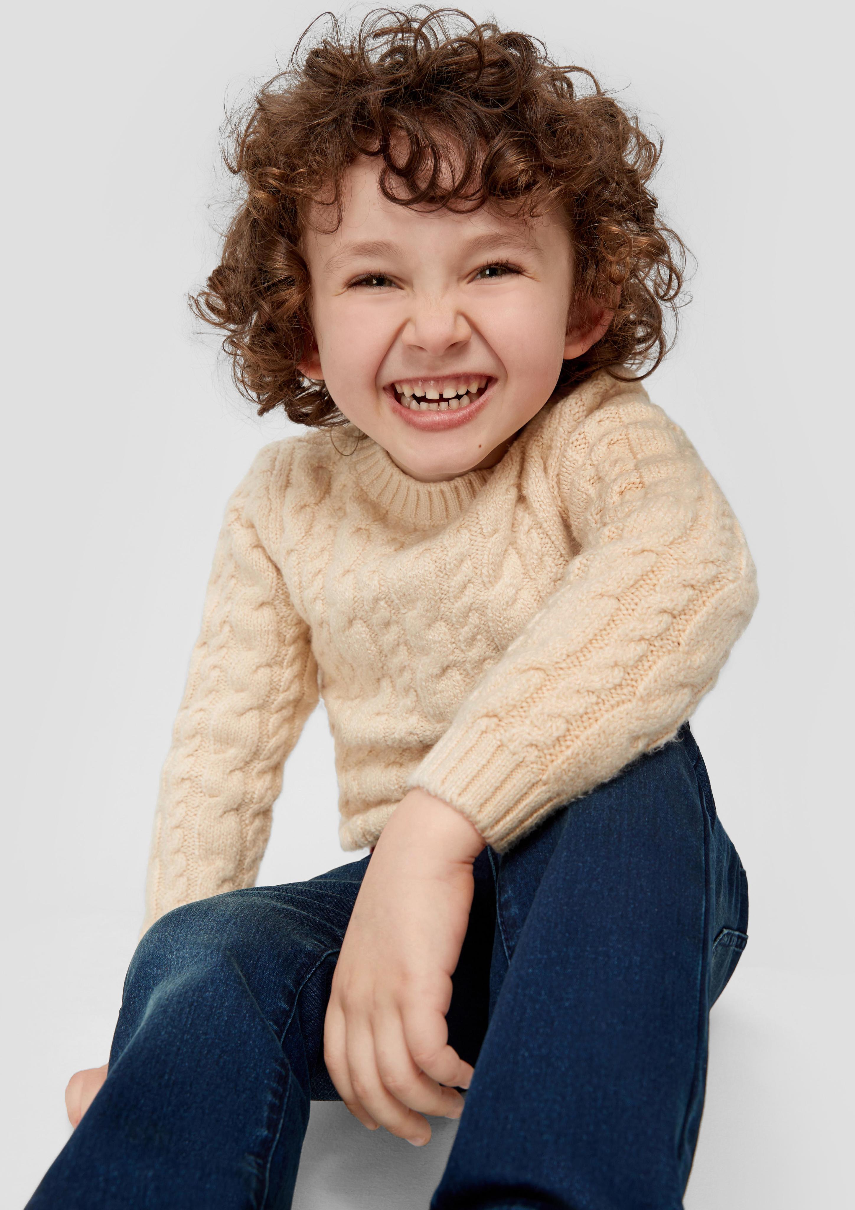 Strickpullover mit Zopfmuster  2134183-8120