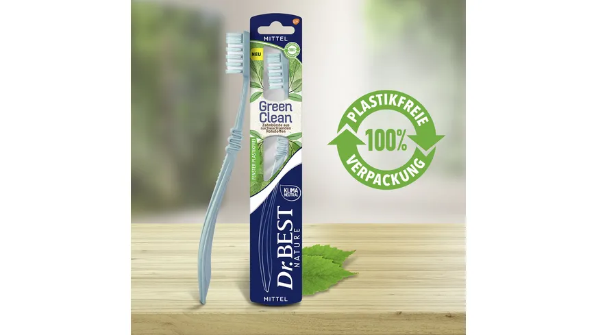 Dr.BEST GreenClean mittel Zahnbürste