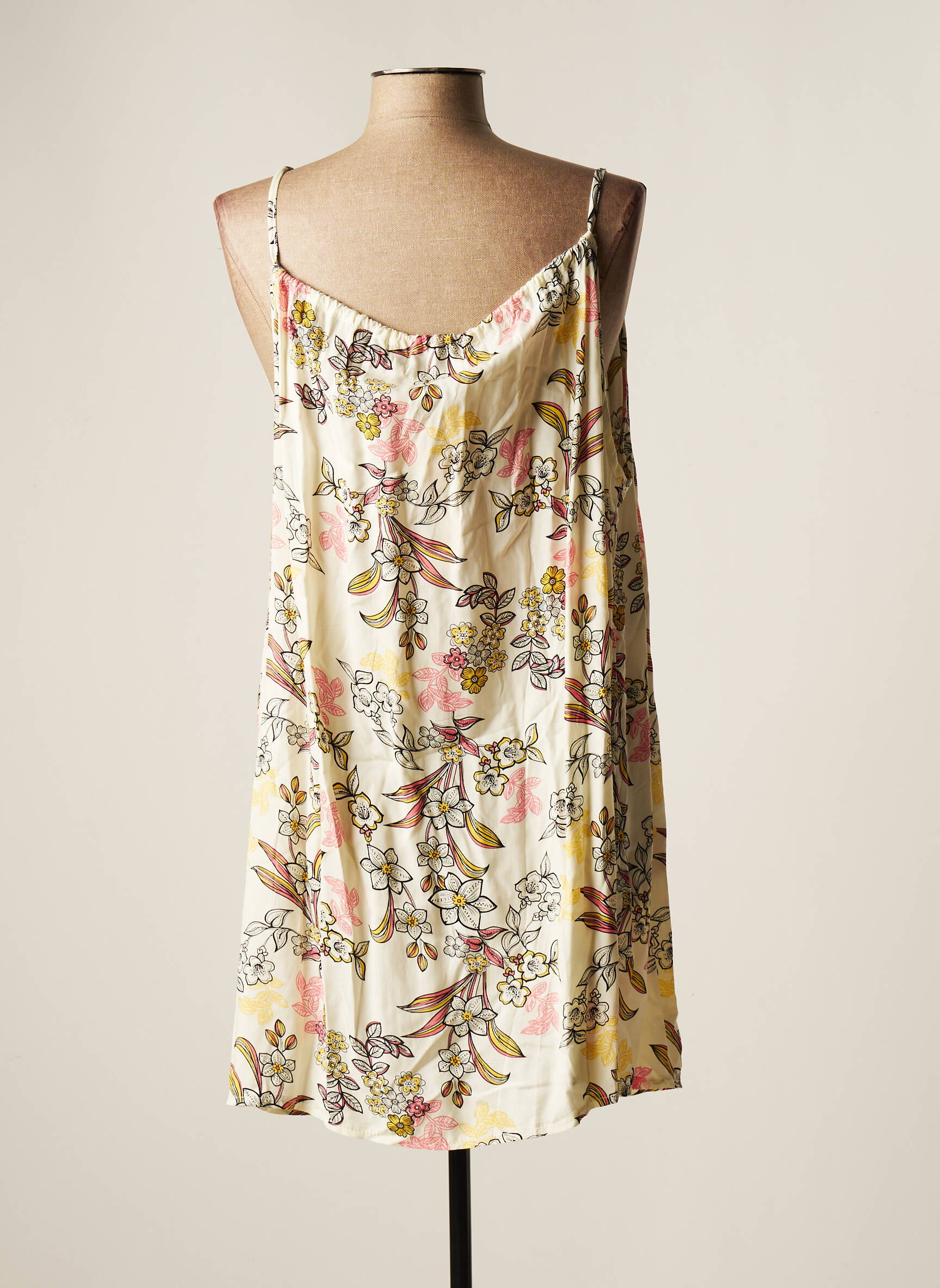 World Fashion Tuniquemanchelongue Femme couleur beige