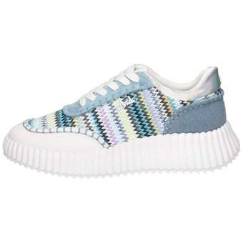 La Strada Plateau Sneaker in blau
