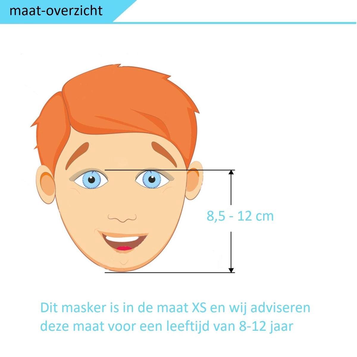 Campingwise Kinder XS blau Vollgesichts-Tauchmaske