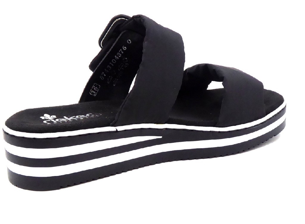 RIEKER Klassische Sandalen schwarz