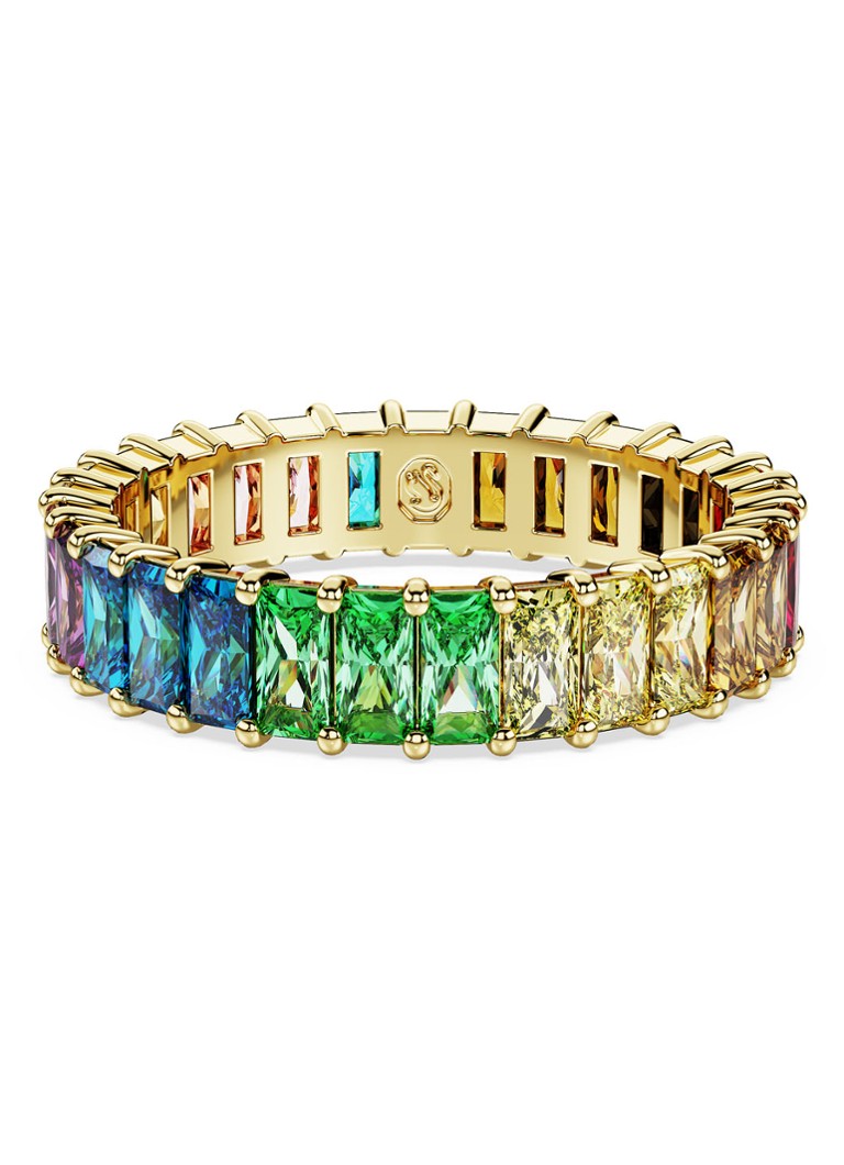 Anello Swarovski Matrix placcato oro 58