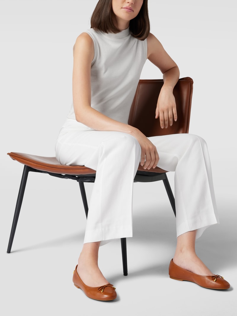 Ballerinas mit Schleifen-Detail Modell 'JAYNA-FLATS-CASUAL' in cognac