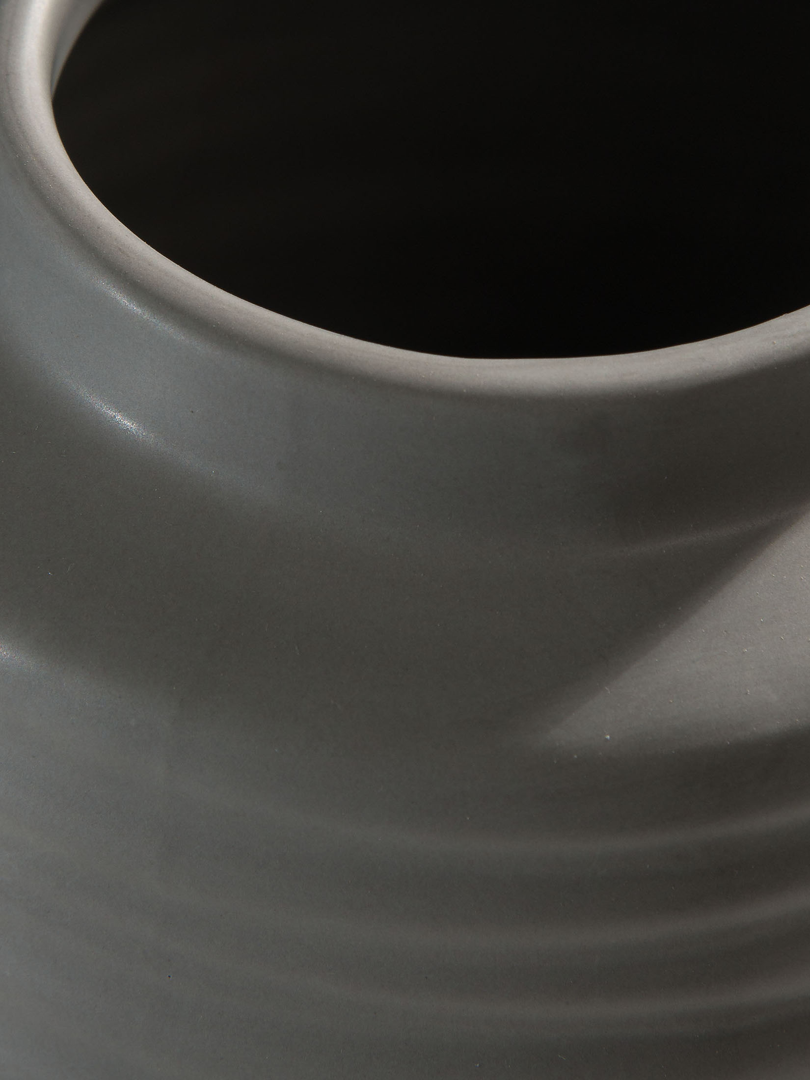 Beijing Deko-Vase, Grau