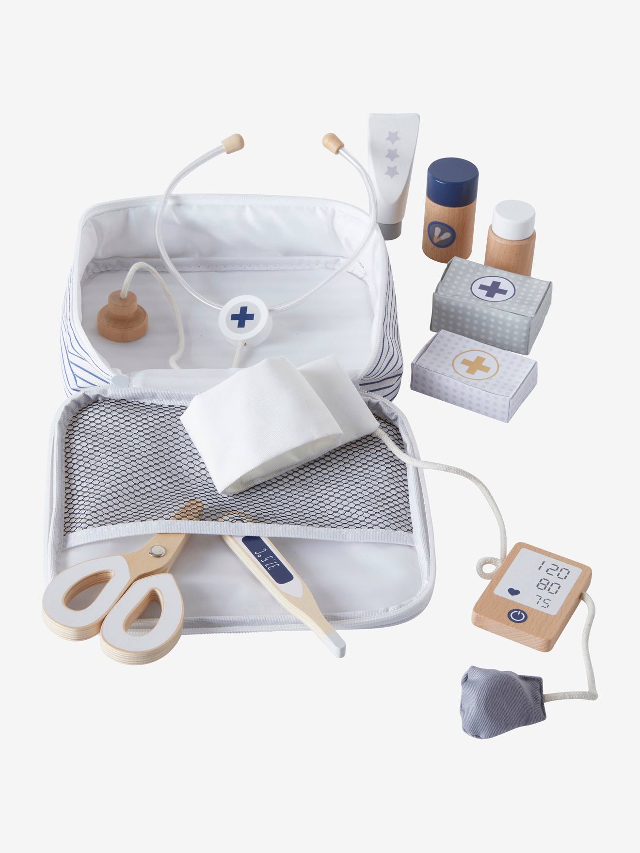 Set docteur pour poupon en bois FSC® blanc