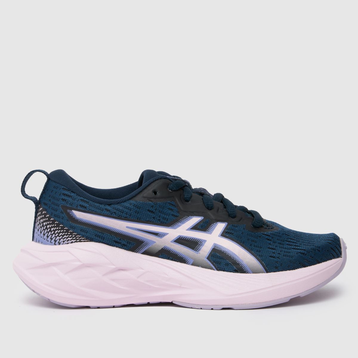 ASICS marinblå multifärgade novablast 4 gs flickor junior träningsskor