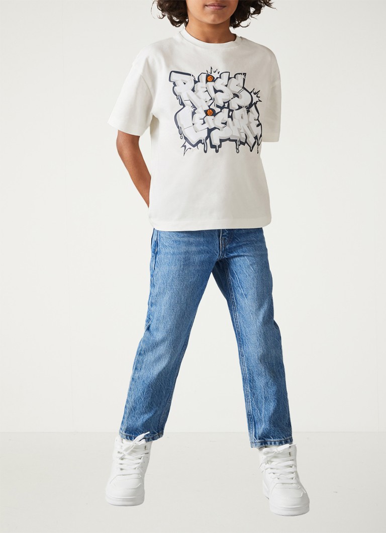 Tricou Reiss Pictor supradimensionat cu logo imprimat