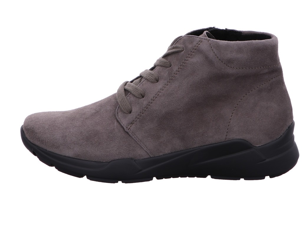 SEMLER Schnür-Stiefeletten taupe SAMT-CHEVRO
