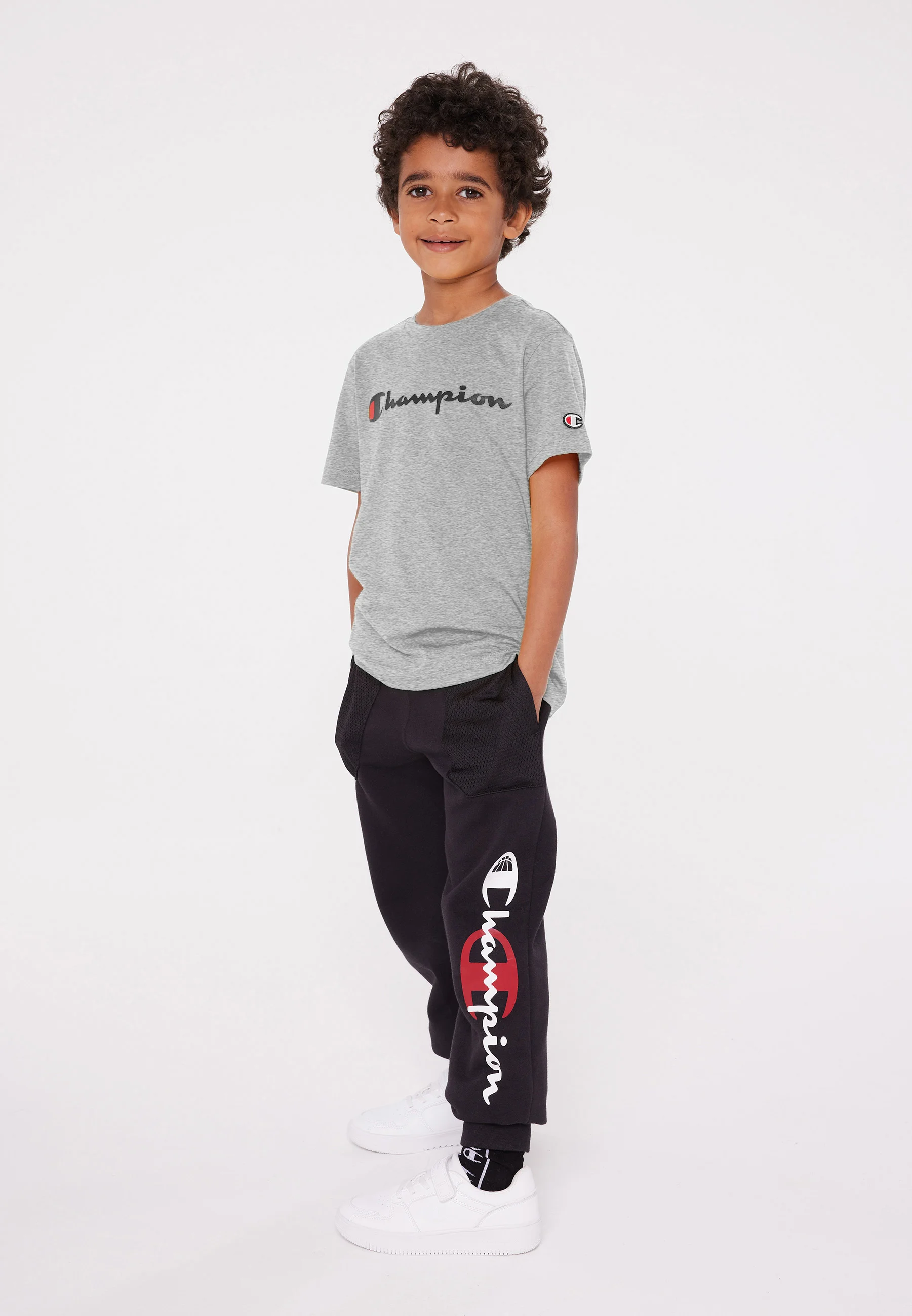 Champion ICONS CREWNECK LARGE LOGO - Camiseta con estampado