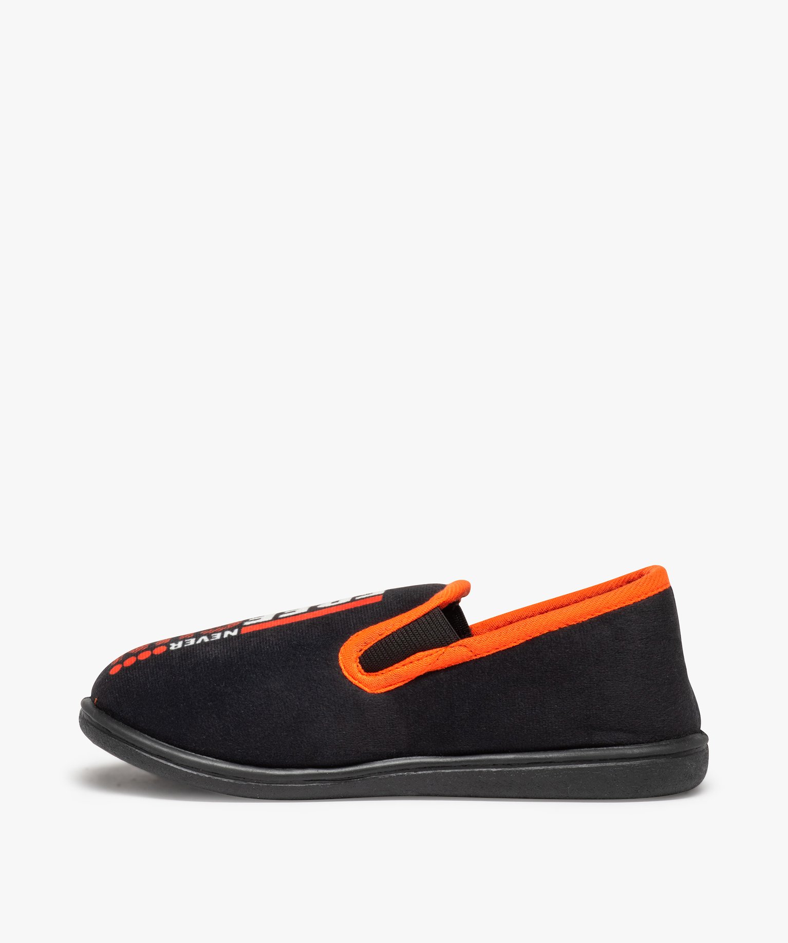 Chaussons Garçon en velours ras imprimé – Freegun noir | GEMO