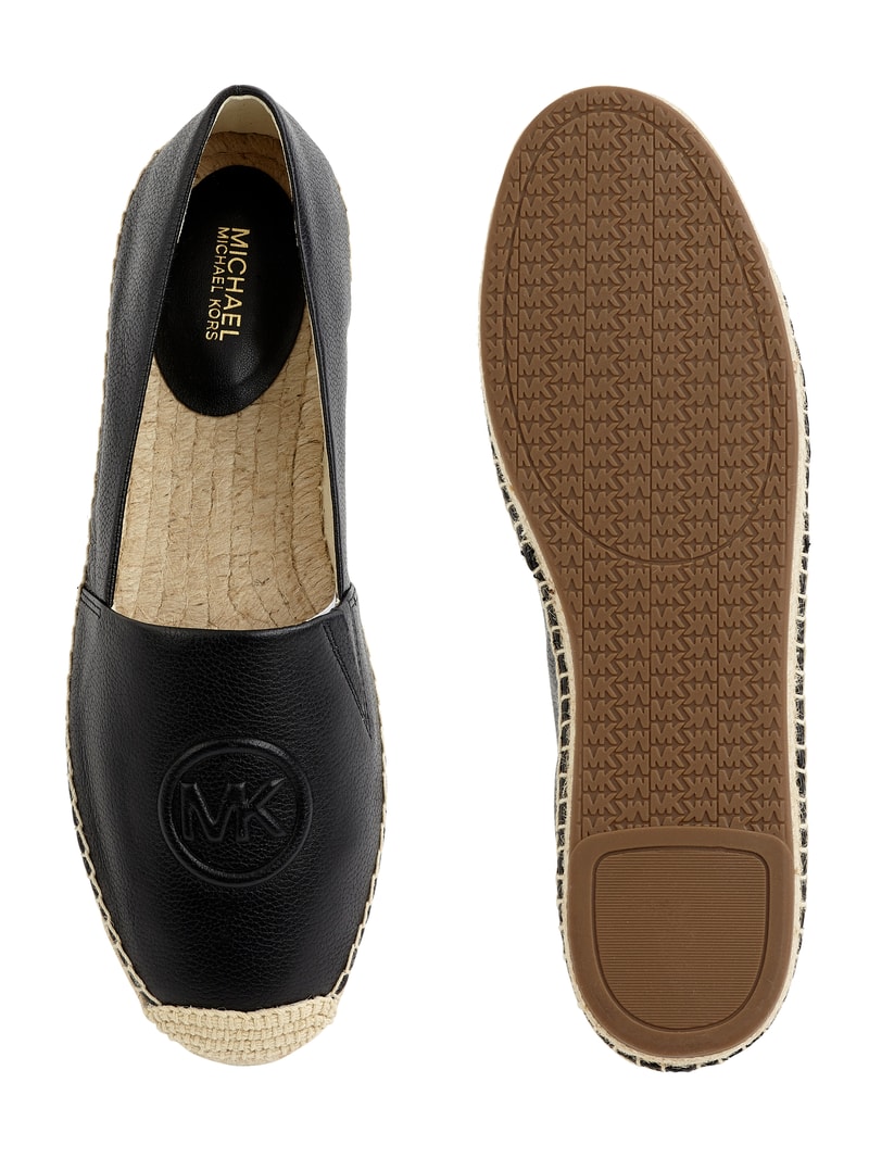 Espadrilles aus Leder Modell 'Dylyn' in schwarz