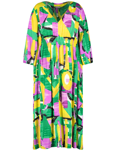 Bohokleid mit farbenfrohem Print