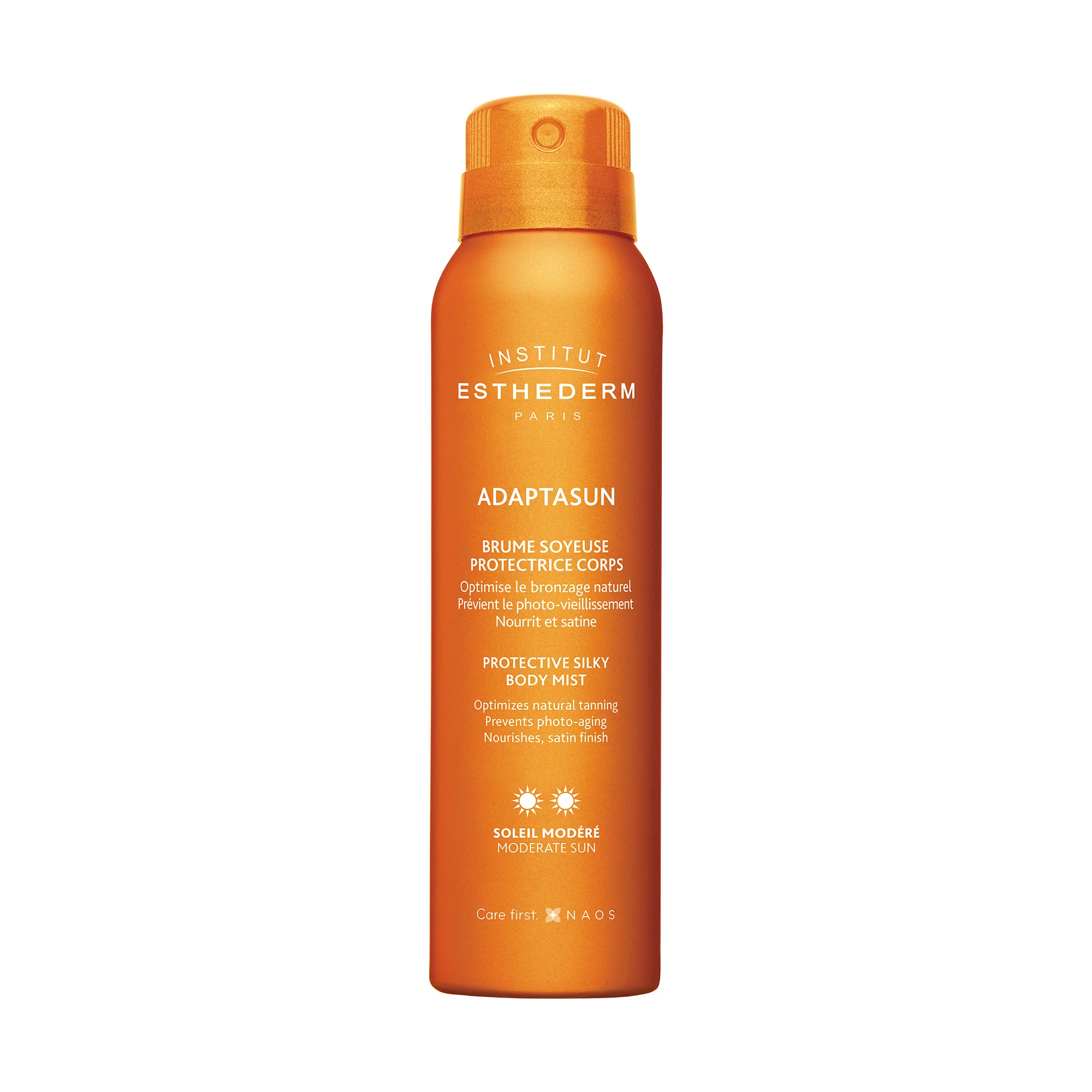 Solari Adaptasun Brume Soyeuse - Protección solar moderada - Spray solar corporal de alta protección.