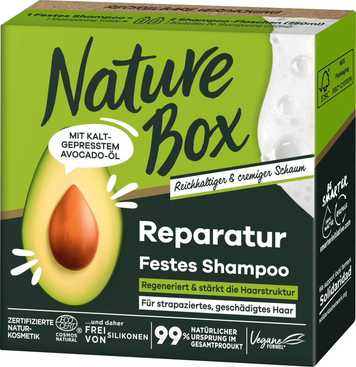 Festes Shampoo Avocado, 85 g