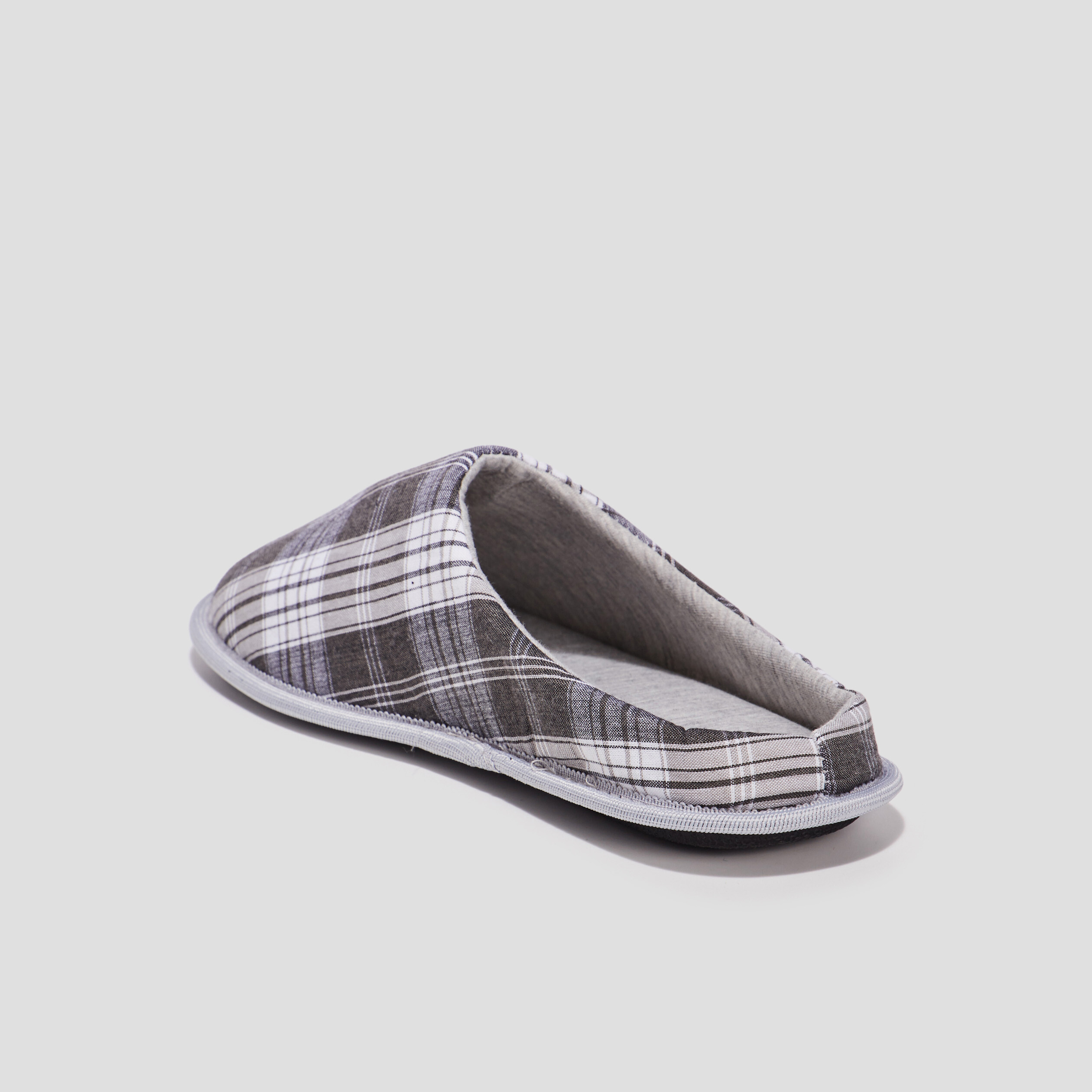 Chaussons mules gris homme | La Halle