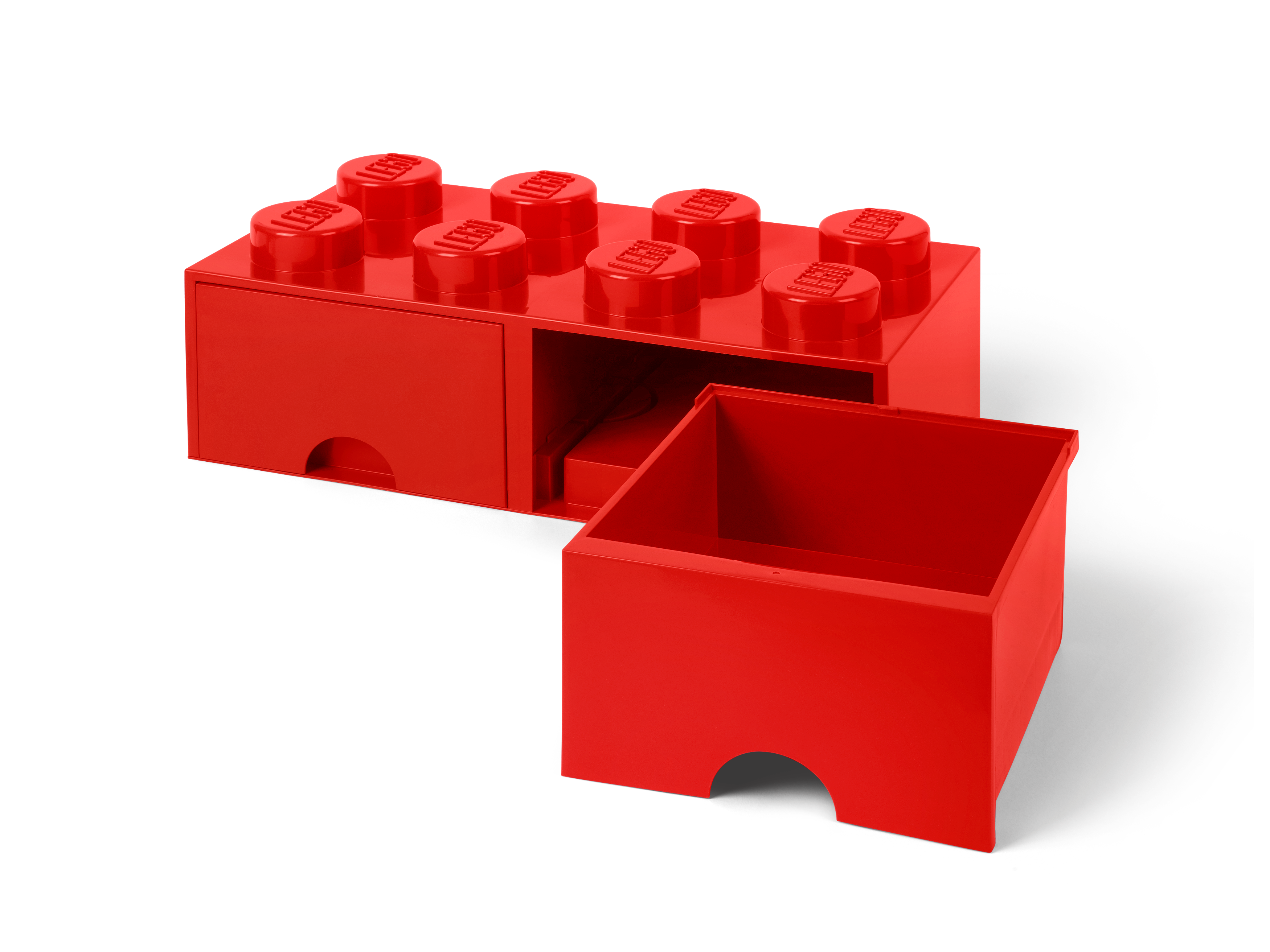 LEGO® Aufbewahrungsstein mit Schubfächern und 8 Noppen in Rot 5006131
