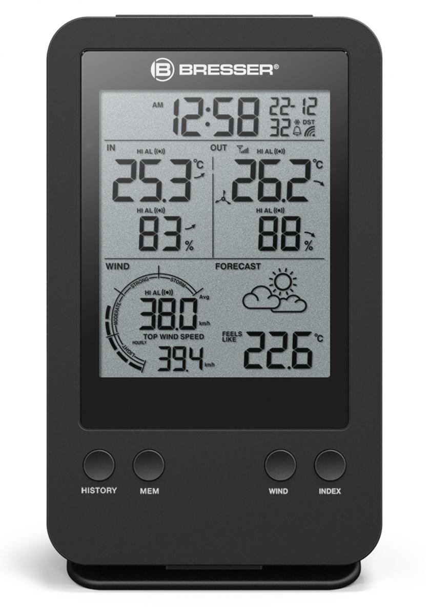Bresser 3-in-1 Profi Windmesser inkl. Funkdisplay