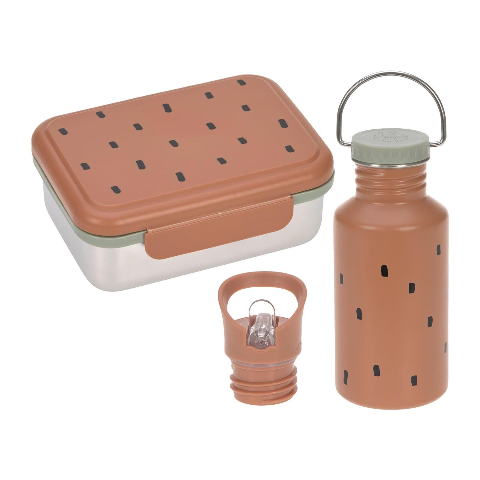 LÄSSIG Lunchbox Edelstahl Lunchset, Edelstahl, (2-tlg)