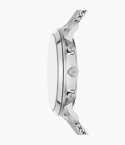Fossil Box-Set Uhr Neutra Chronograph Milanaise Edelstahl Armband