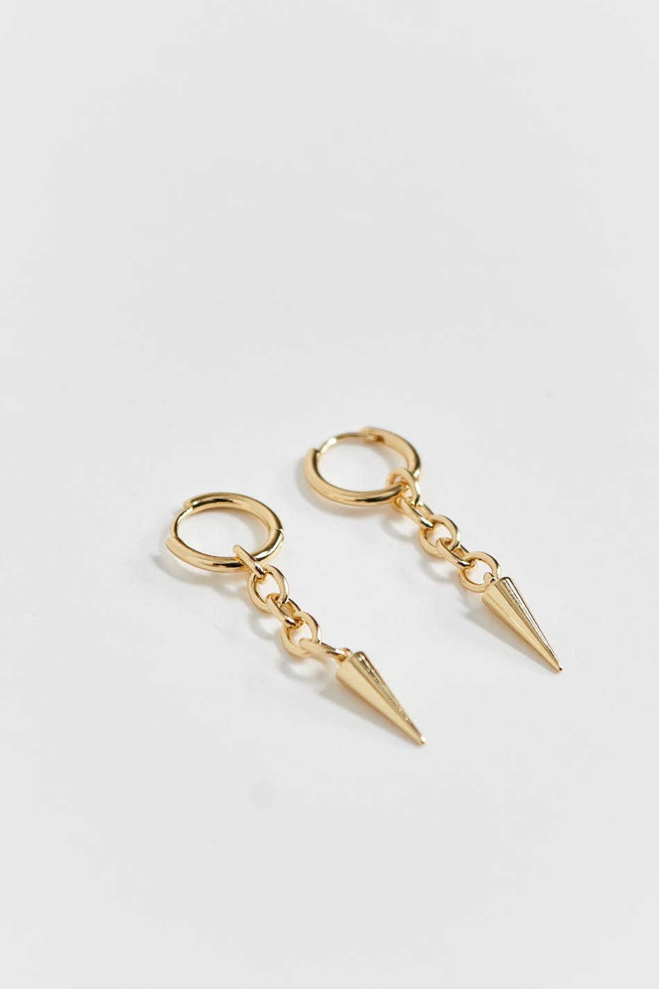 Spike chain earrings