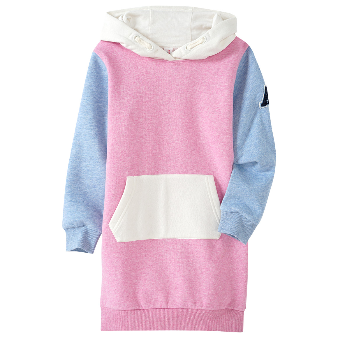 Mädchen Sweatkleid mit Kapuze