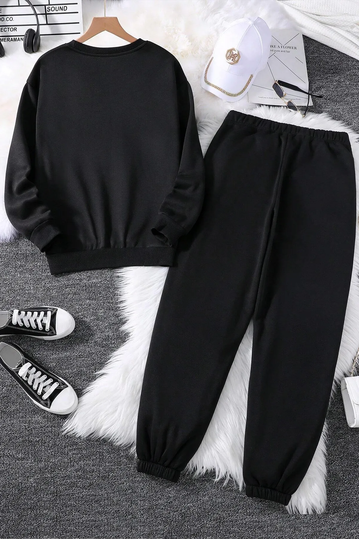 uyguntarz  Sport-Sweatsuit Set - Schwarz - Regular Fit